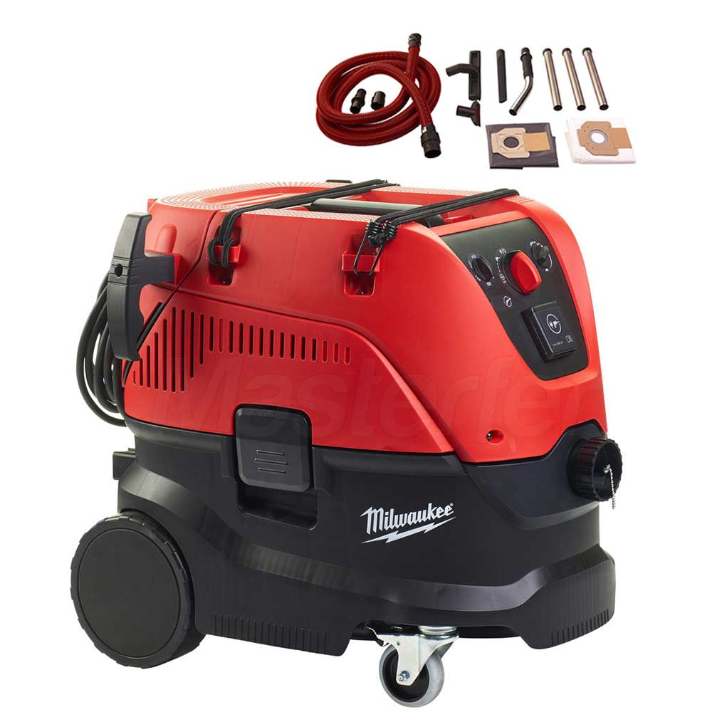 Milwaukee AS 30 MAC - Aspiratore solidi/liquidi 30L classe M con scuot Masterfer Milwaukee AS 30 MAC - Aspiratore solidi/liquidi 30L classe M con scuot Masterfer