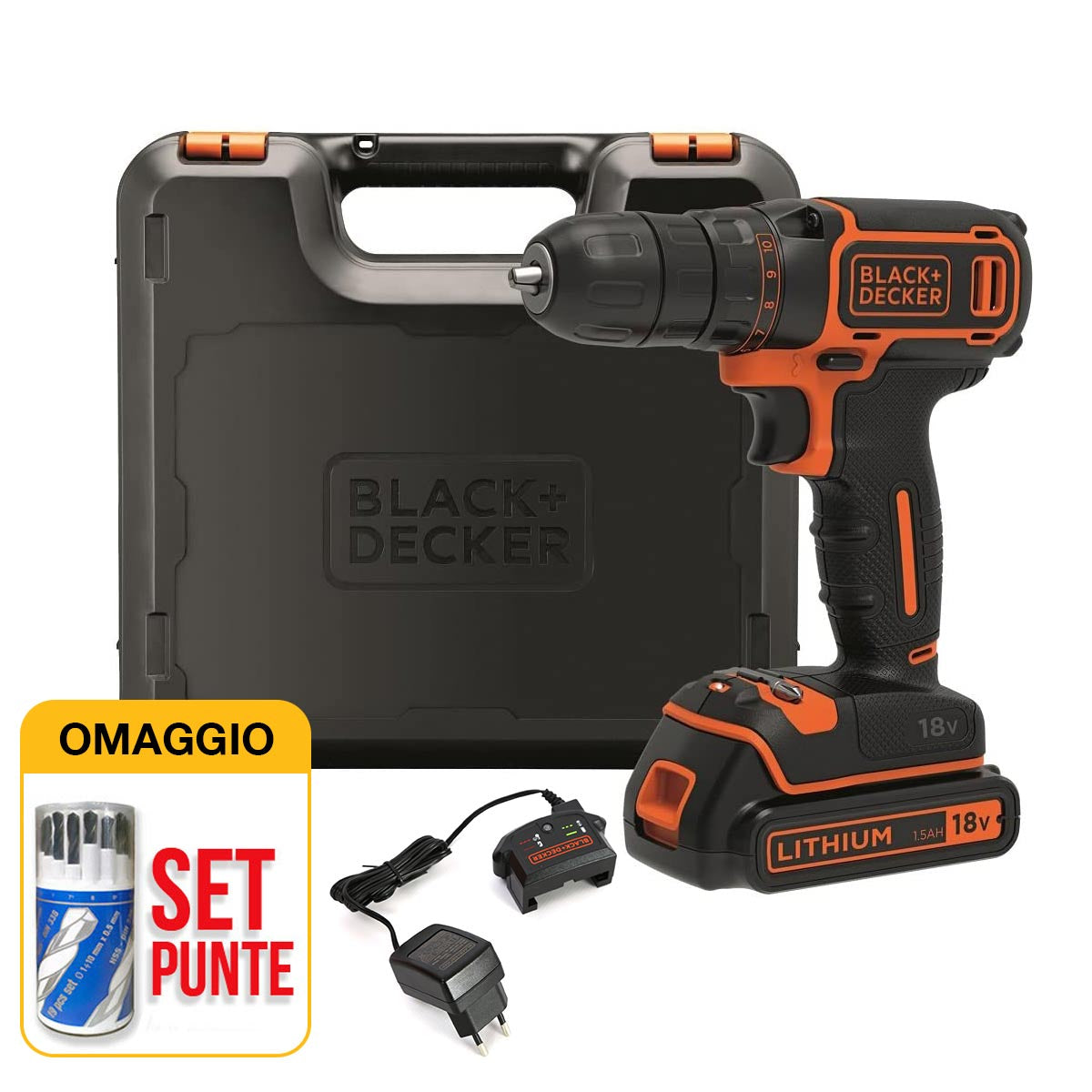 Black&Decker KR504 RE Trapano A Percussione 500W – Reversibile, Mandrino 13 Mm E Velocità Variabile Fino A 2800 Giri/min! - 4