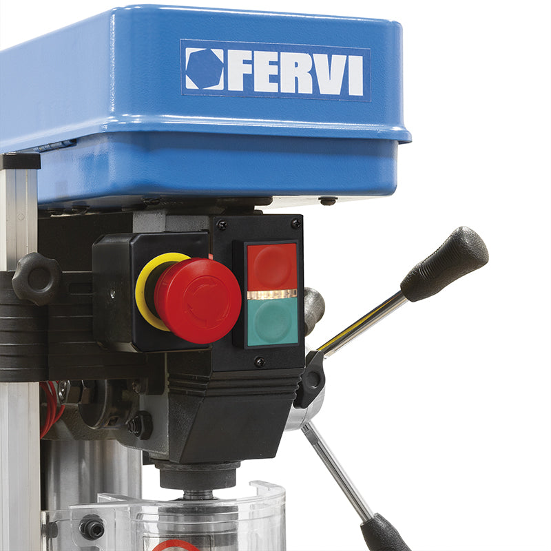 Fervi 0011 - Trapano da banco con trasmissione a cinghia 