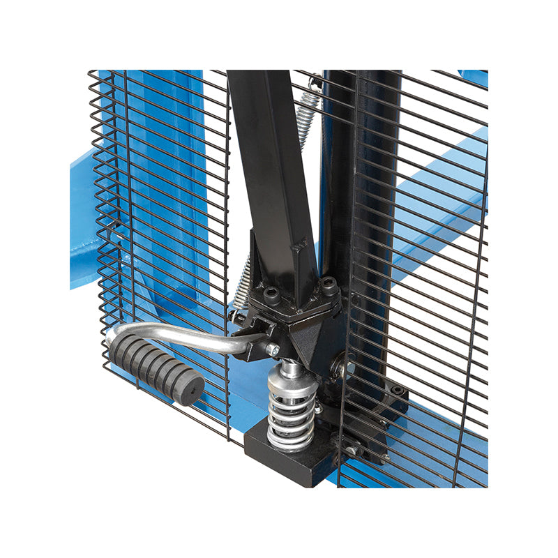 Fervi 0143A - Sollevatore per pallet con freno e pedale di sollevamento, transpallet