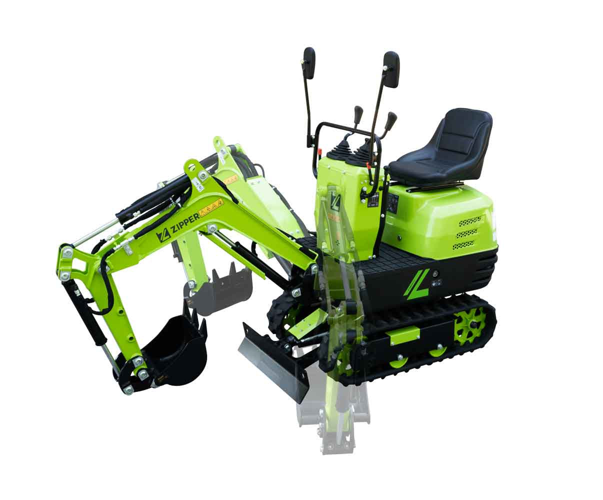 Zipper ZI-MBGS600 - Mini escavatore compatto 500Kg con accessori