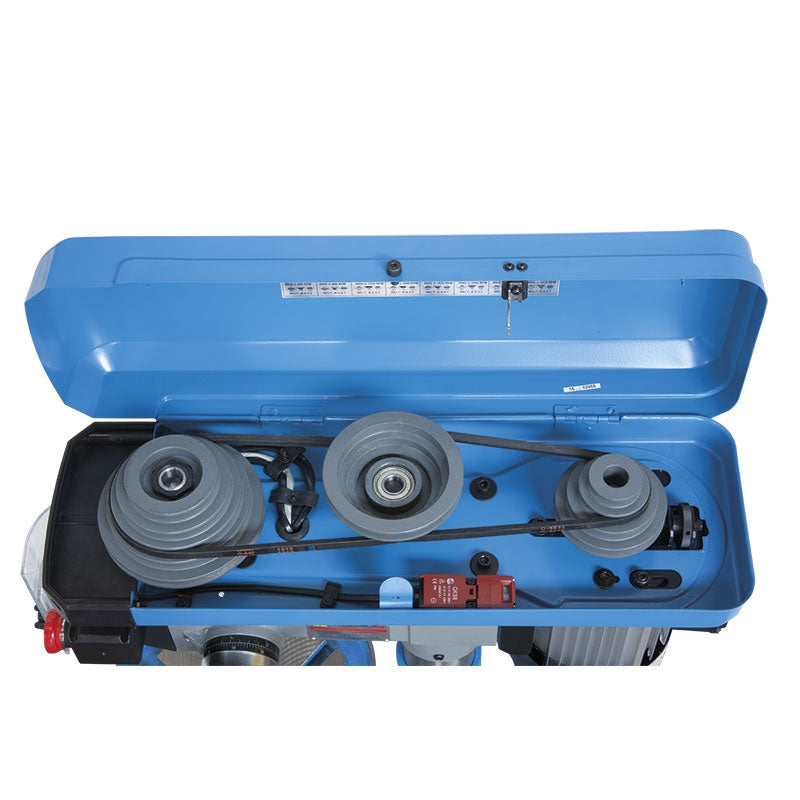 Fervi 0242 - Trapano da banco con trasmissione a cinghia e misuratore digitale di profondità