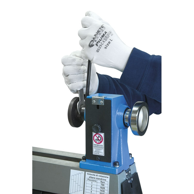 TORNIO PER LEGNO ELETTRICO DA BANCO FERVI 0497/250 457MM 370W