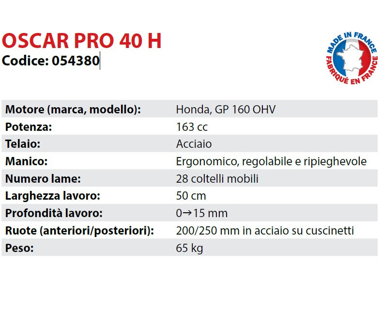 OSCAR 054380 PRO 40 H