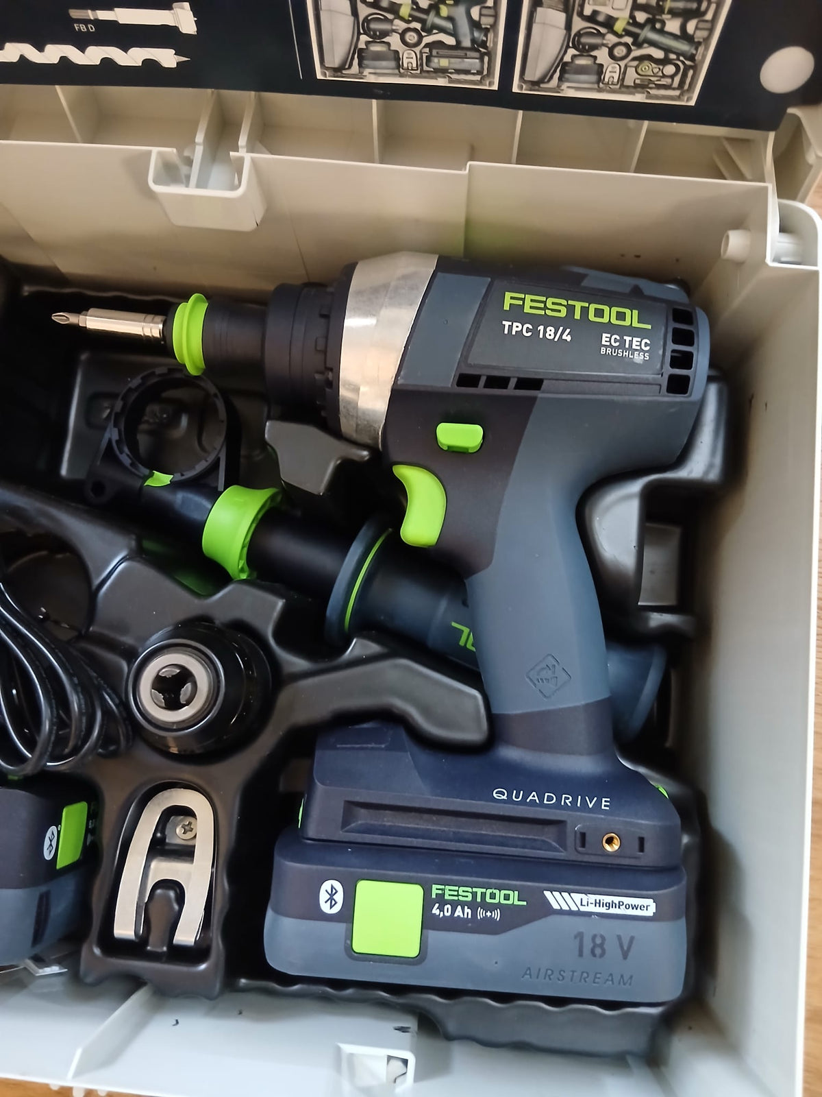 Festool TPC 18/4 5,0/4,0 I-Plus - 577651- Trapano avvitatore con percussione , da esposizione