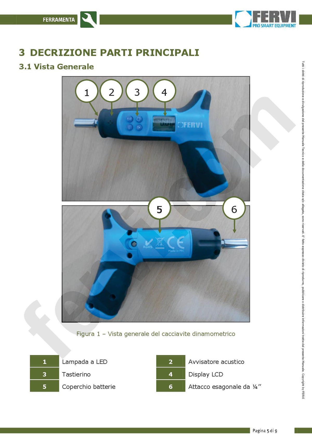 Fervi 0806/020 - Cacciavite dinamometrico digitale