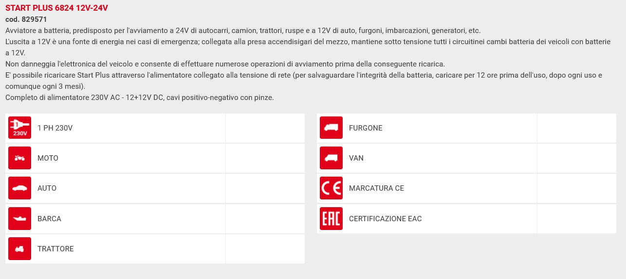 Telwin Start Plus 6824