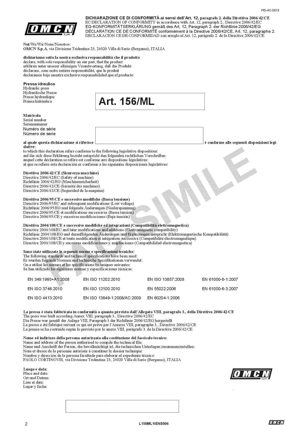 OMCN 156/ML