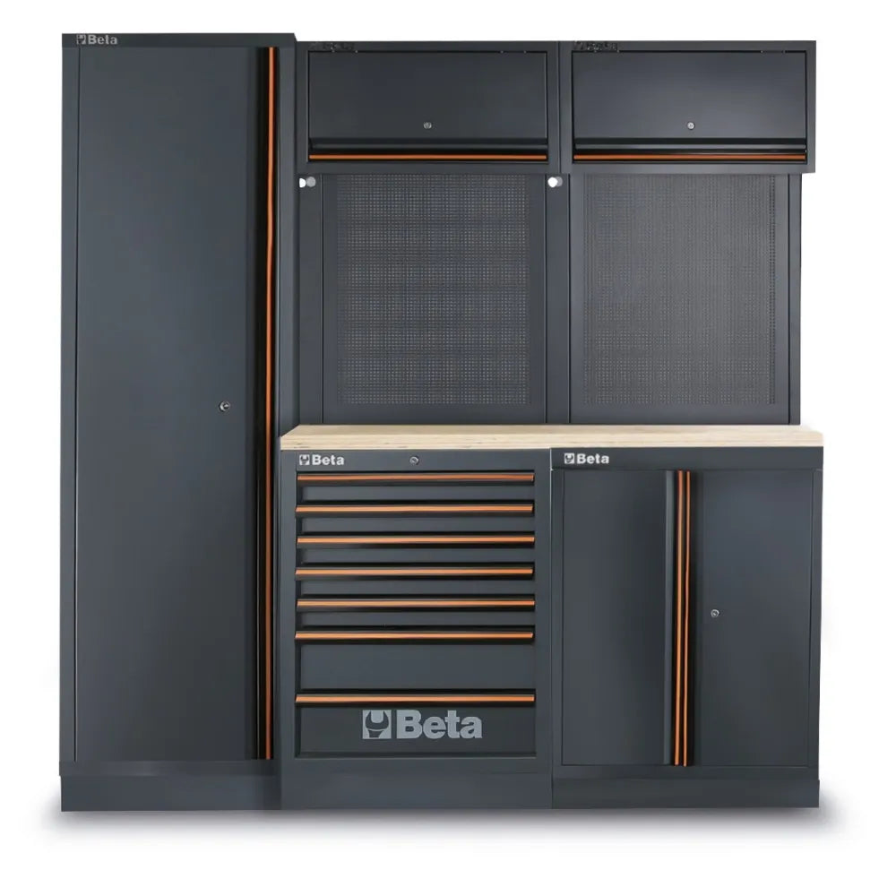 Beta C45PRO 2.0 B7W/196UT - Arredamento officina piano in legno multistrato - completo di 196 utensili