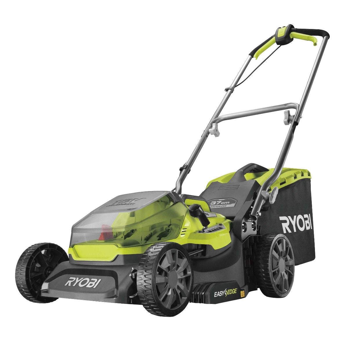 Ryobi RY18LMX37A-150 - Tagliaerba brushless a batteria 18V, rasaerba con taglio 37cm