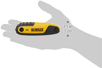 Dewalt DWHT70263-0 - Set chiavi a brugola esagonali pieghevoli con supporto - 8 chiavi