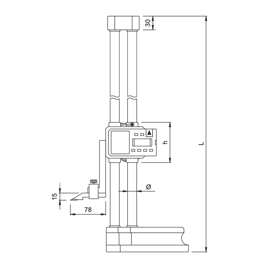 Rupac 2349600 - Truschino digitale a due colonne, 0-600mm