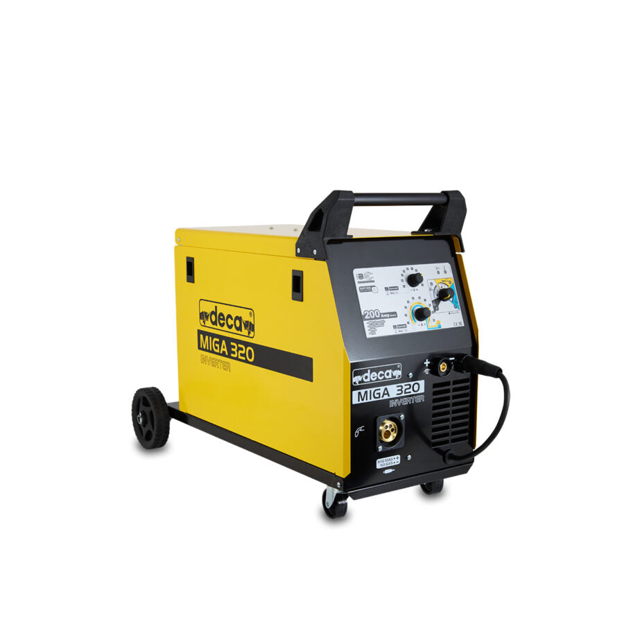 Deca Miga 320 - Saldatrice inverter multiprocesso sinergica 200A - Elettrodo, Filo, Tig 