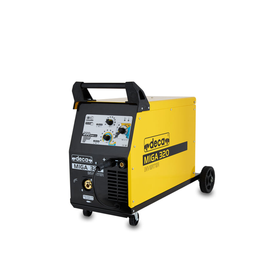 Deca Miga 320 - Saldatrice inverter multiprocesso sinergica 200A - Elettrodo, Filo, Tig 
