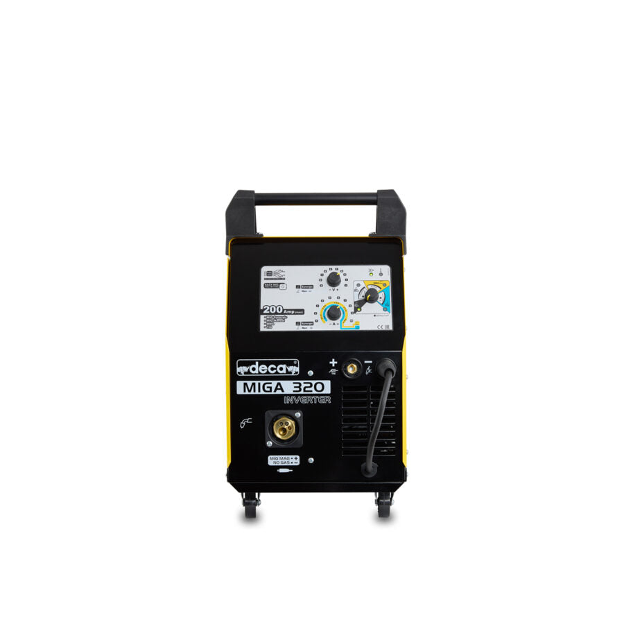 Deca Miga 320 - Saldatrice inverter multiprocesso sinergica 200A - Elettrodo, Filo, Tig 