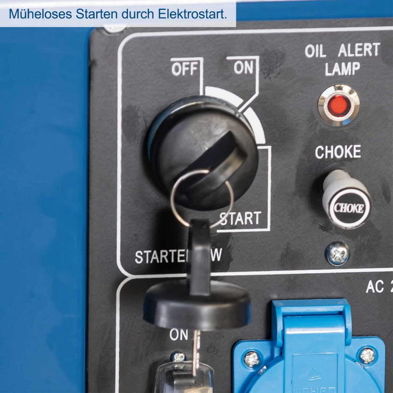 Scheppach SG5200D - Generatore di corrente diesel 5,0 Kw - monofase/trifase