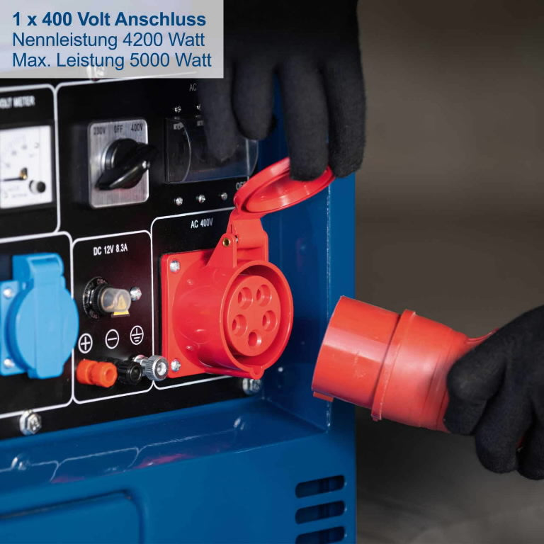 Scheppach SG5200D - Generatore di corrente diesel 5,0 Kw - monofase/trifase