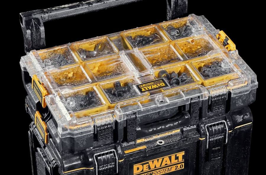 Dewalt DWST83394-1 - Unità organizer con 10 contenitori porta minuteria (2 grandi e 8 piccoli)