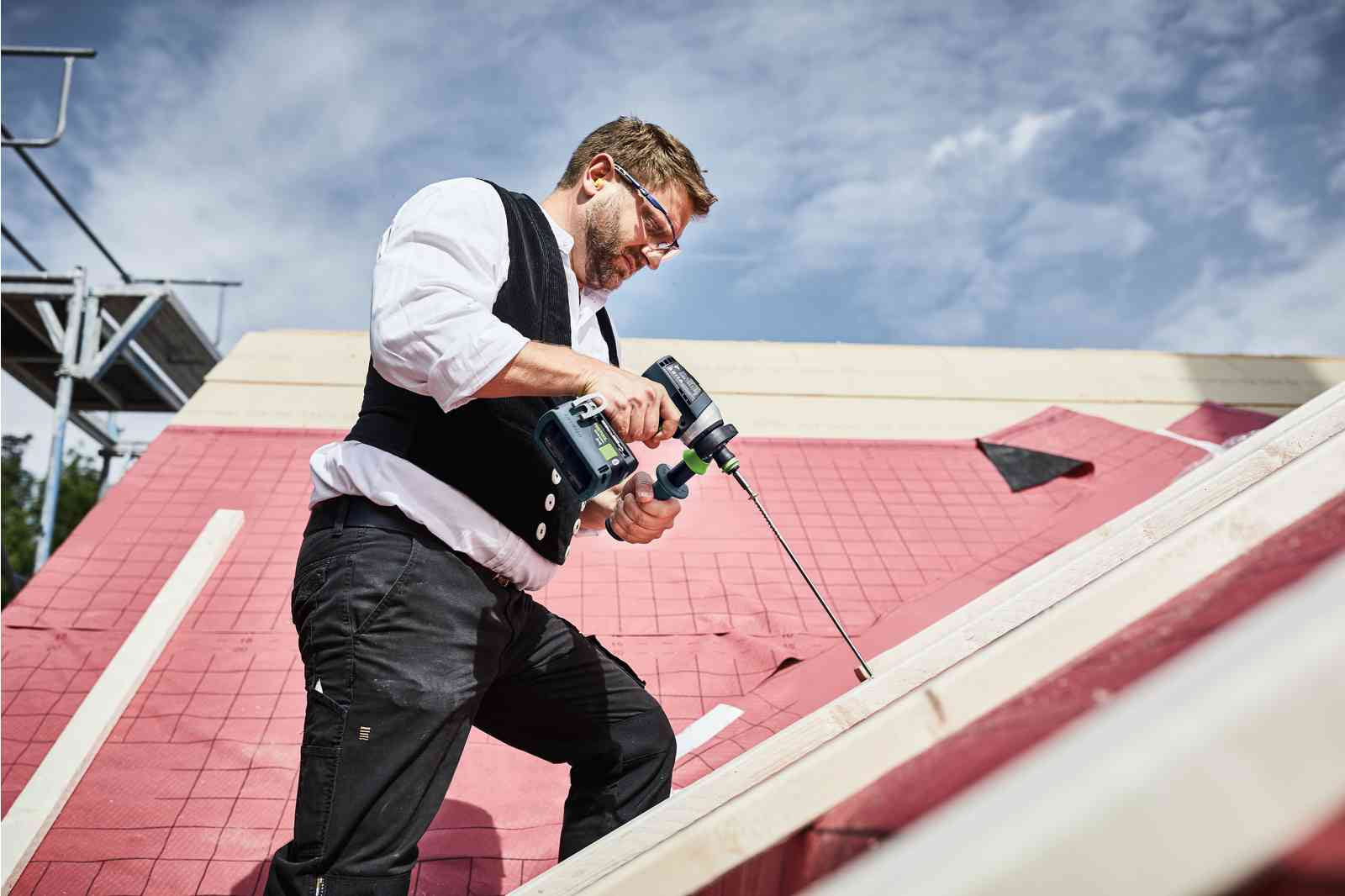 Festool TPC 18/4 5,0/4,0 I-Plus - Trapano avvitatore con percussione a batteria - doppio mandrino