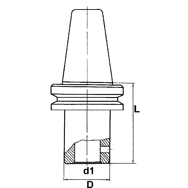 Fervi 4/06D50 - Mandrino porta frese tipo weldon