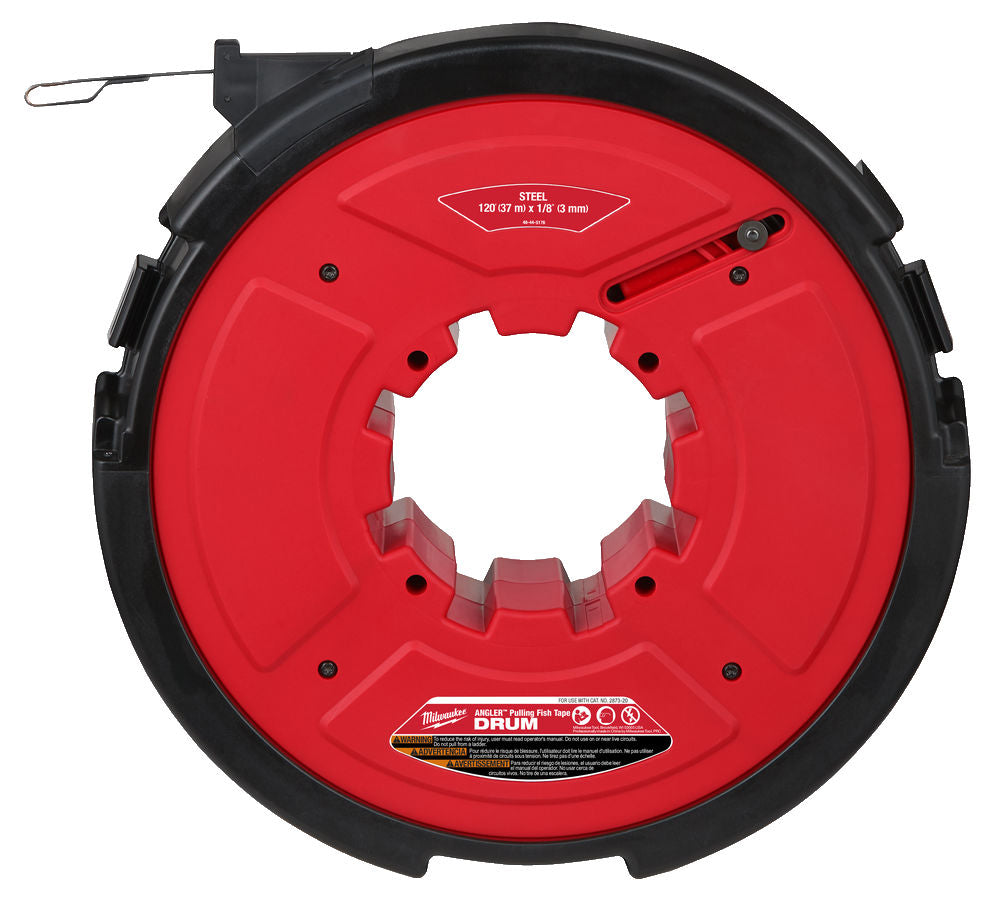 Milwaukee 48445176 - Tamburo per tiracavi M18 FPFT con cavo in acciaio 36 m x 3 mm 