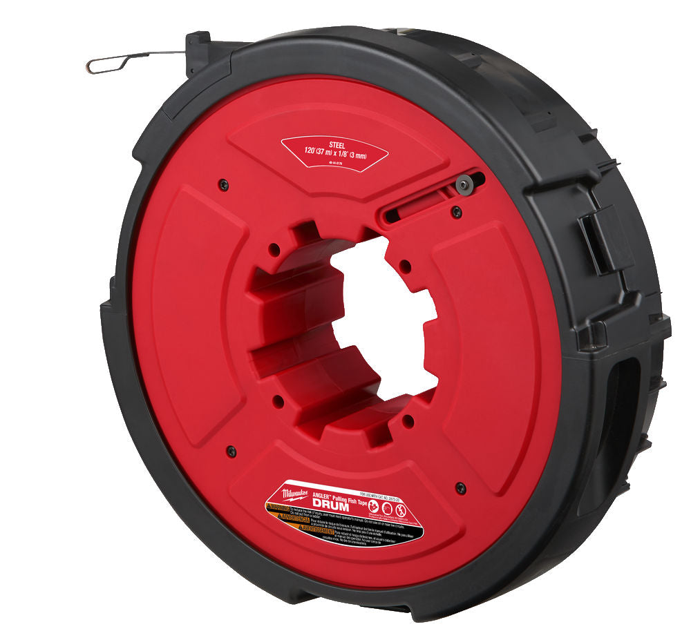 Milwaukee 48445176 - Tamburo per tiracavi M18 FPFT con cavo in acciaio 36 m x 3 mm 