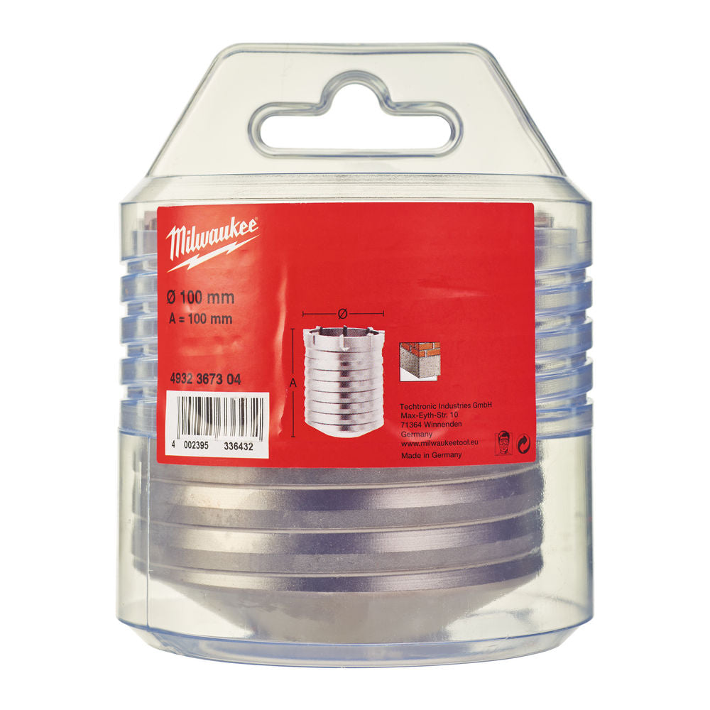 Milwaukee 4932367304  - Tazza perforatrice carotatrice a corona in TCT- SDS-Max - 100 x 100