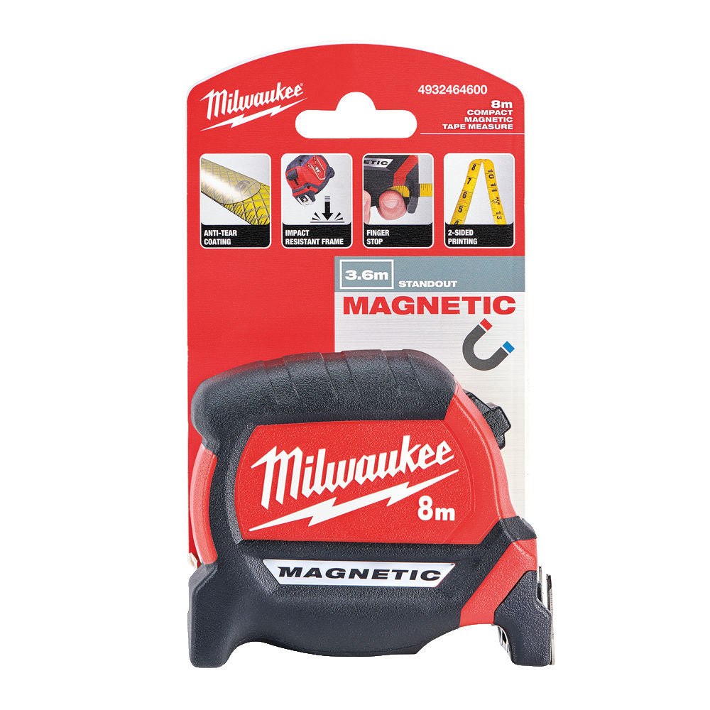 Milwaukee 4932464600 - Flessometro magnetico 8 metri