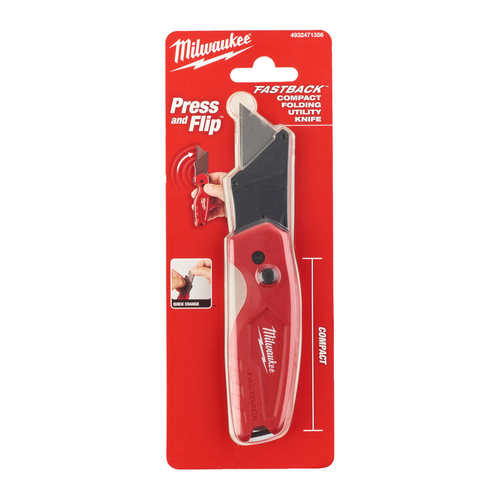 Milwaukee 4932471356 - Coltellino compatto con apertura a tasto