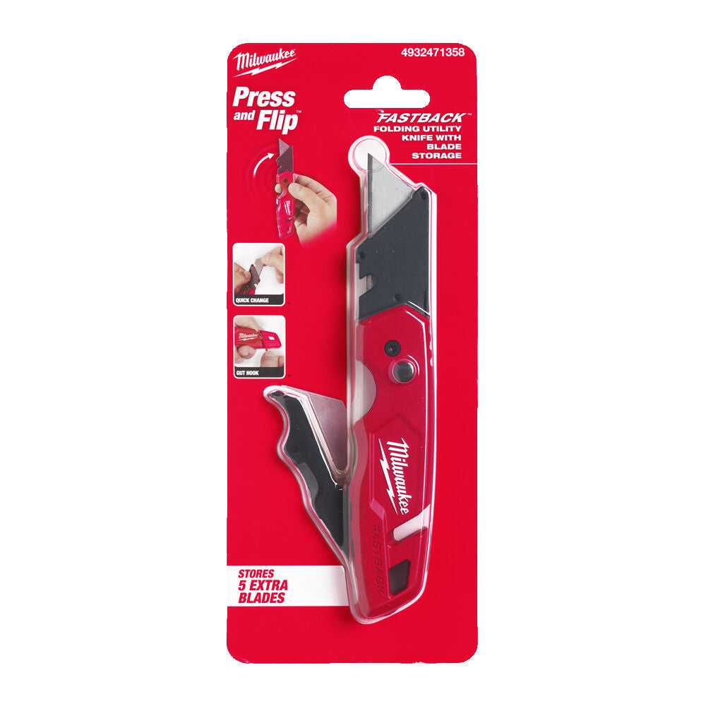 Milwaukee 4932471358 - Coltellino / Cutter con vano portalame