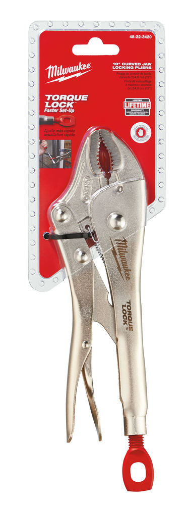 Milwaukee 4932471725 - Pinza autobloccante tipo vise grip, ganasce curve 254mm/10"