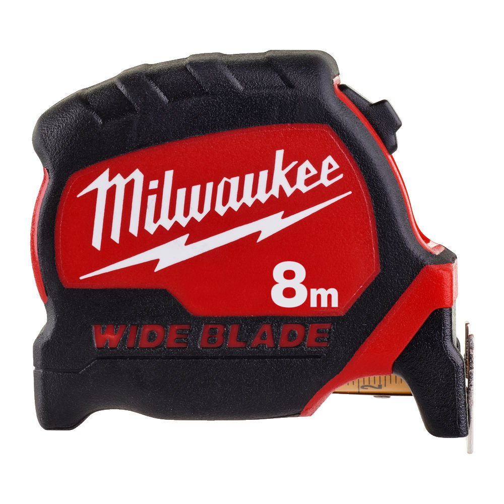 Milwaukee 4932471816 - Flessometro metro Wideblade a nastro largo 33 mm - Lunghezza 8 metri 