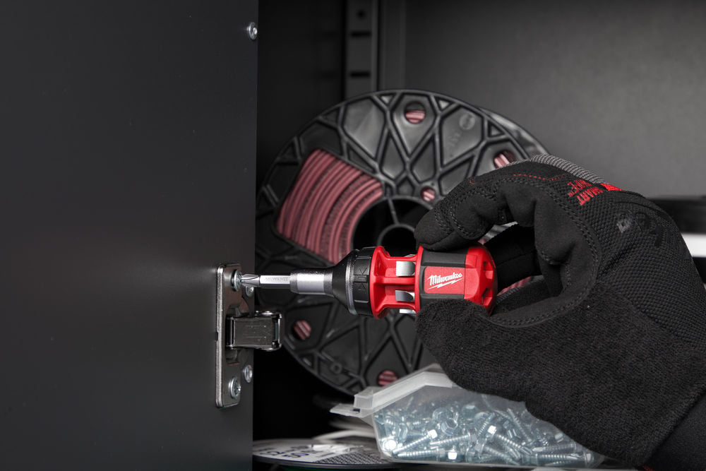 Milwaukee 4932471868 - Giravite compatto 8 in 1 con portainserti
