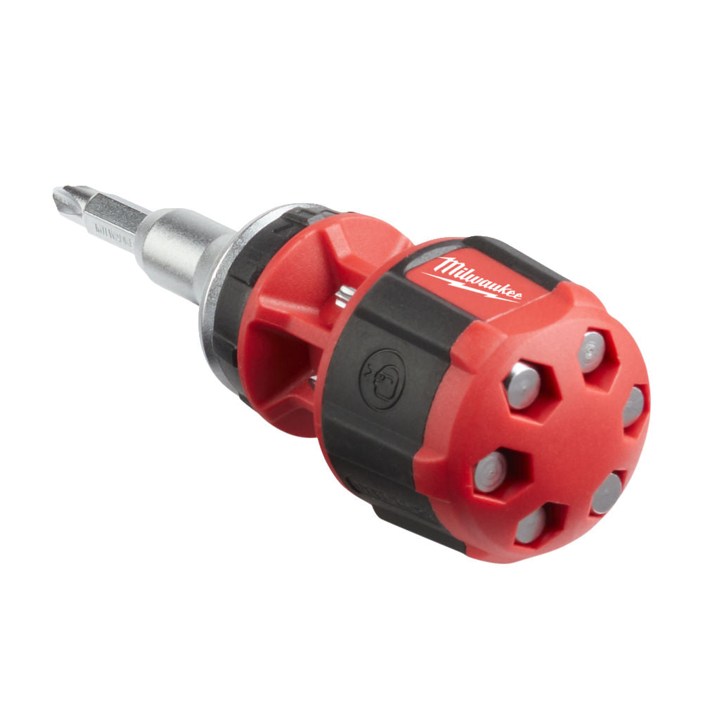 Milwaukee 4932471868 - Giravite compatto 8 in 1 con portainserti