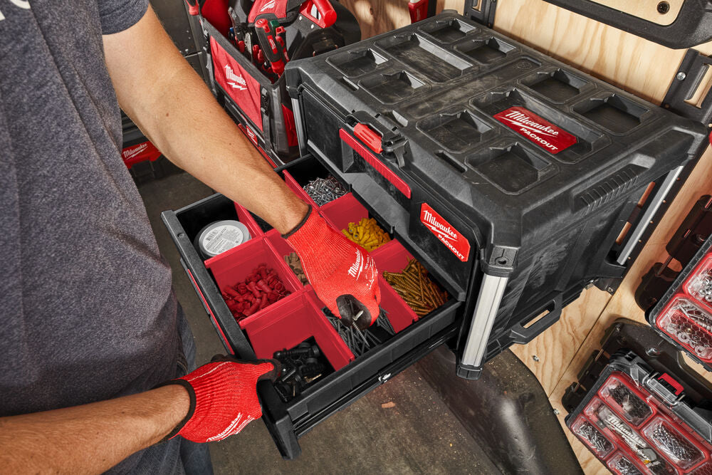 Milwaukee 4932472127 - Scaffalatura mobile per sopensione valigette Packout a parete 