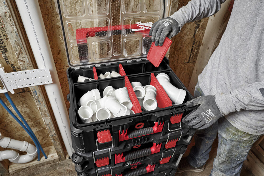 Milwaukee 4932478625 - Cassetta portautensili per attrezzi Packout Organizer XL