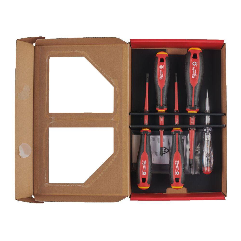 Milwaukee 4932478737 - Set 5 giraviti isolati per elettricisti 1000V