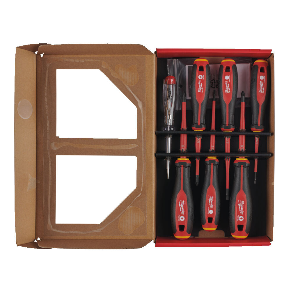 Milwaukee 4932478738 - Set 7 giraviti isolati per elettricisti 1000V