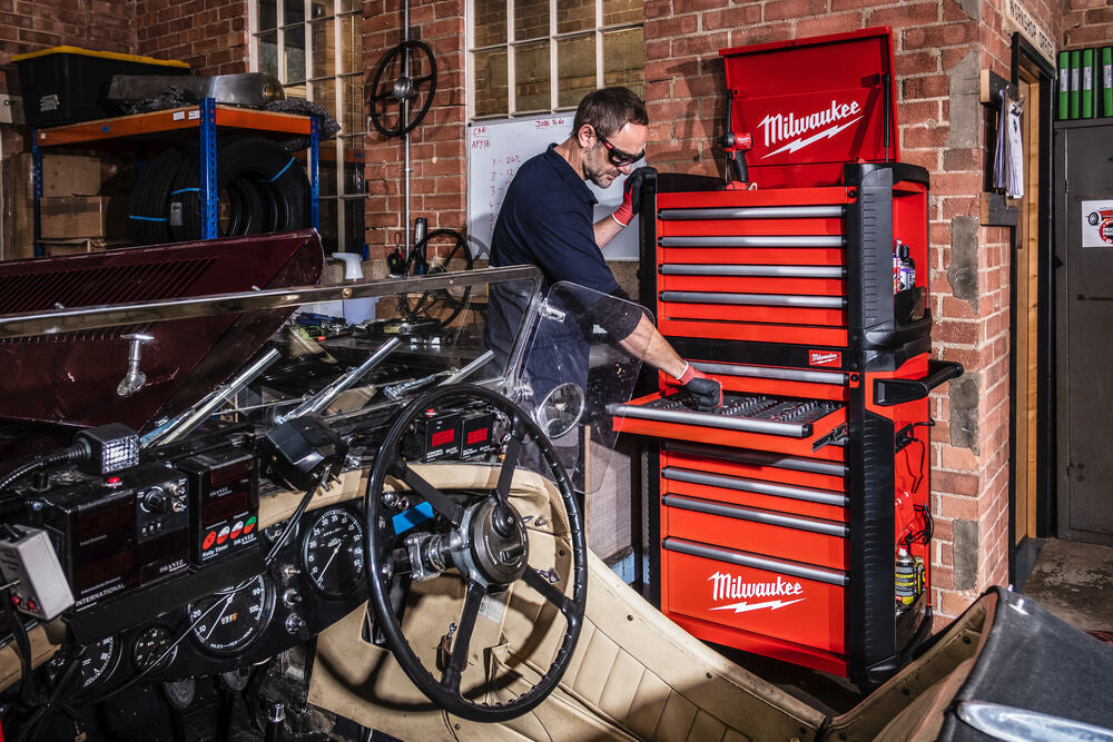 Milwaukee SRC30-1 - Carrello portautensili porta attrezzi a 7 cassetti completo 