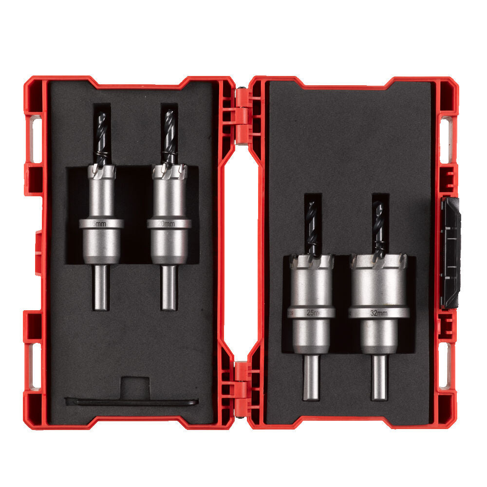Milwaukee 4932479058 - Set sega a tazza TCT per metallo, 4 pezzi