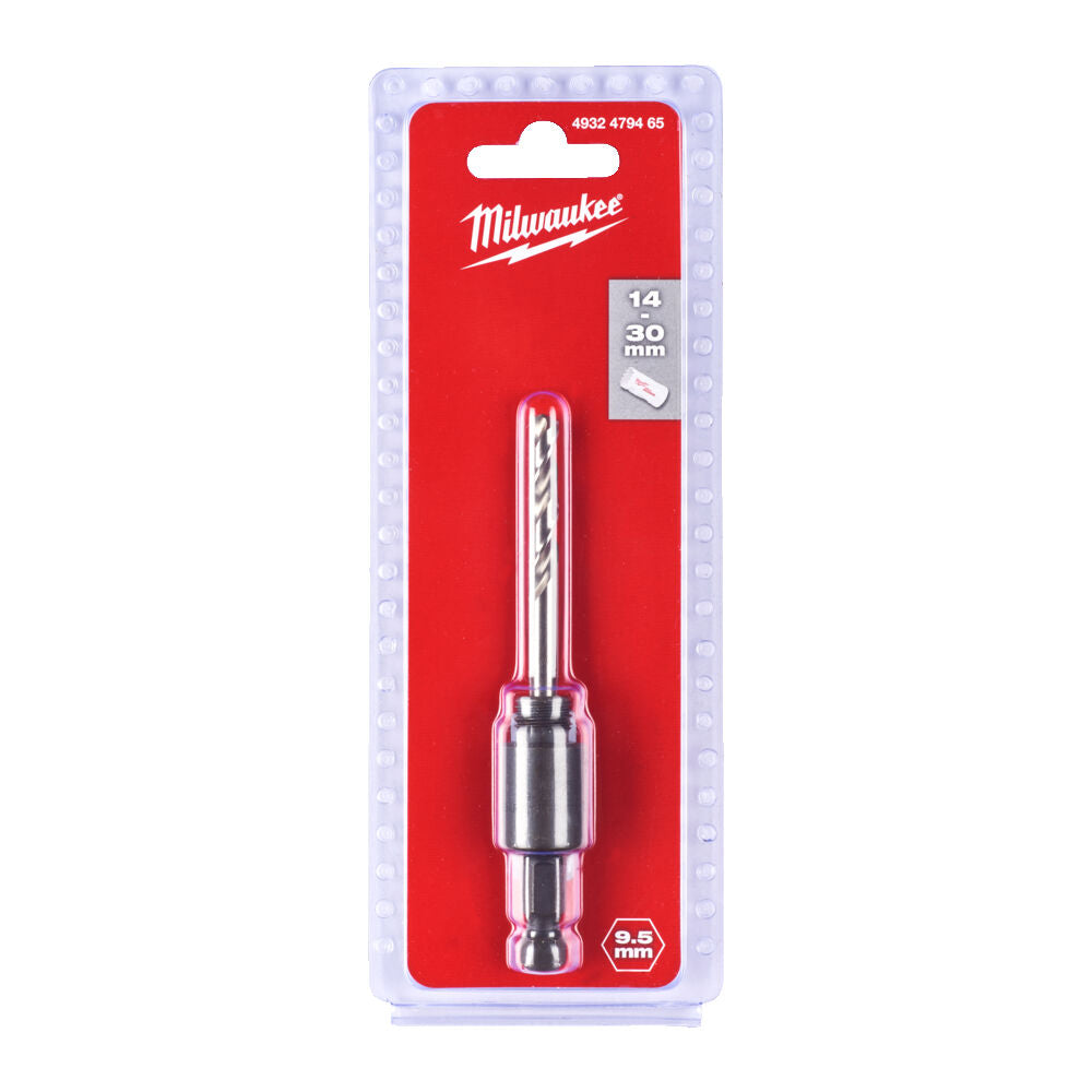 Milwaukee 4932479465 - Albero mandrino per seghe a tazza Hole Dozer - attacco esagonale - per tazze da 14 a 30 mm 