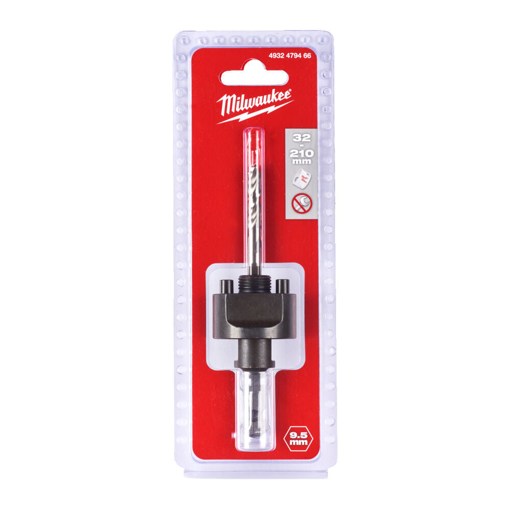 Milwaukee 4932479466 - Albero mandrino per seghe a tazza Hole Dozer - attacco esagonale 5/8" - per tazze da 32 a 210 mm 