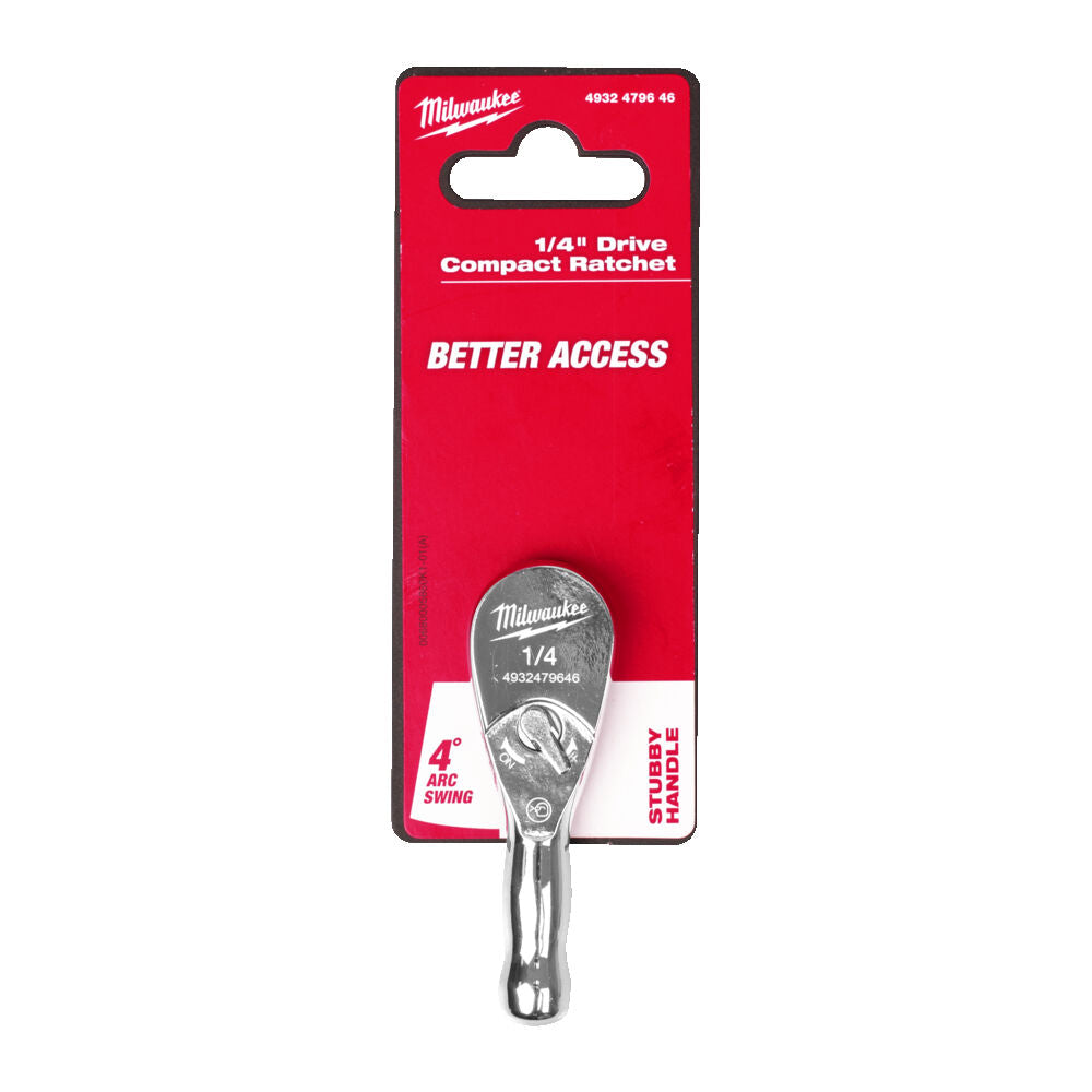 Milwaukee 4932479646 - Cricchetto compatto da 1/4"