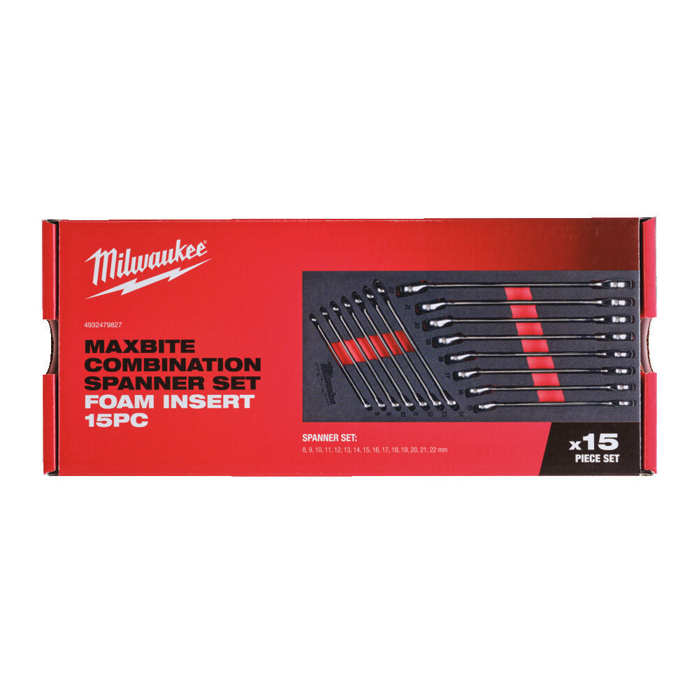 Milwaukee 4932479827 - Set chiavi combinate Maxbite in modulo morbido 
