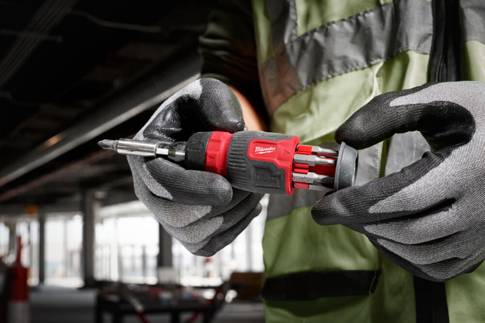 Milwaukee 4932480581 - Giraviti multiuso con cricchetto con porta inserti 