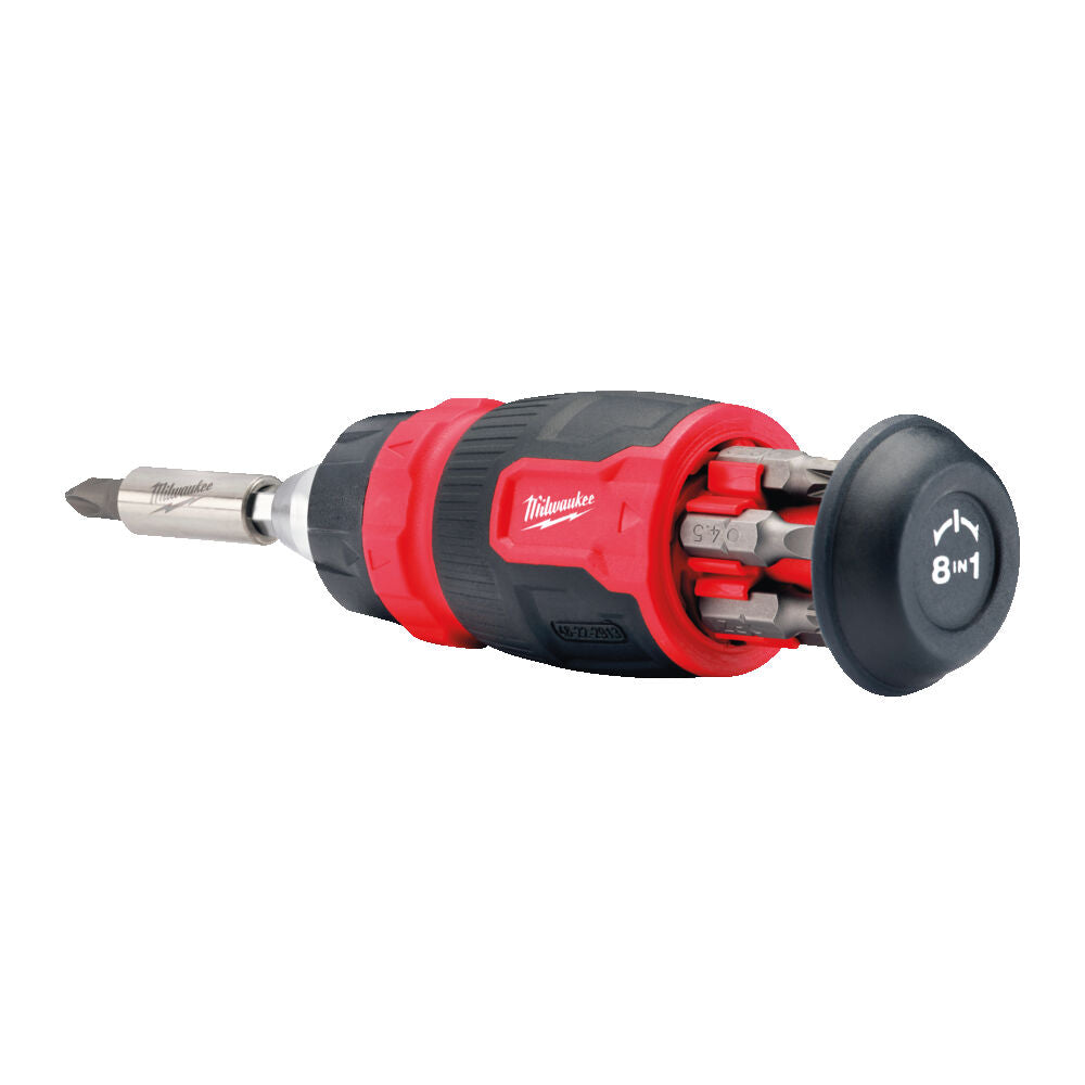 Milwaukee 4932480581 - Giraviti multiuso con cricchetto con porta inserti 