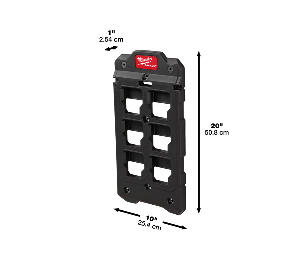 Milwaukee 4932480621 - Piastra di stoccaggio compatta da parete