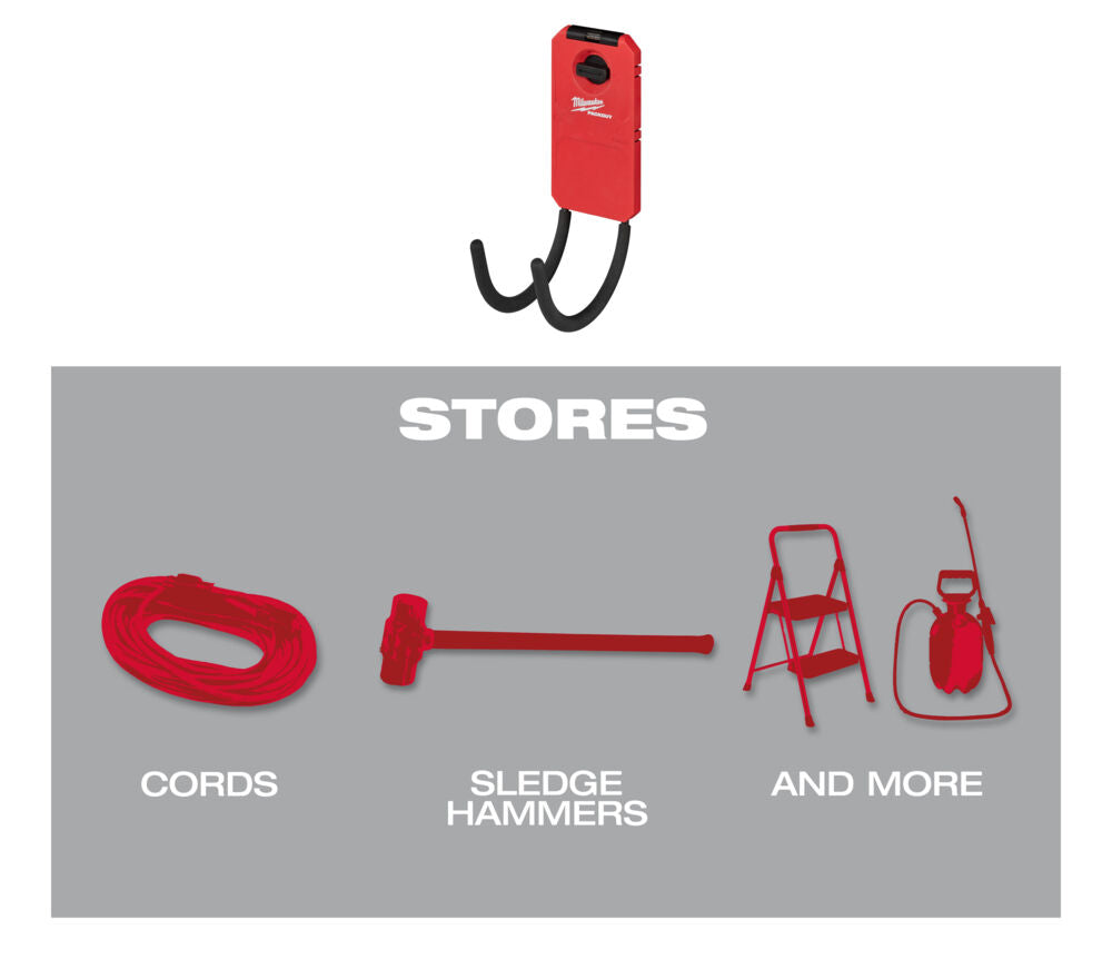 Milwaukee 4932480701 - Gancio curvo per sistema a parete Packout 