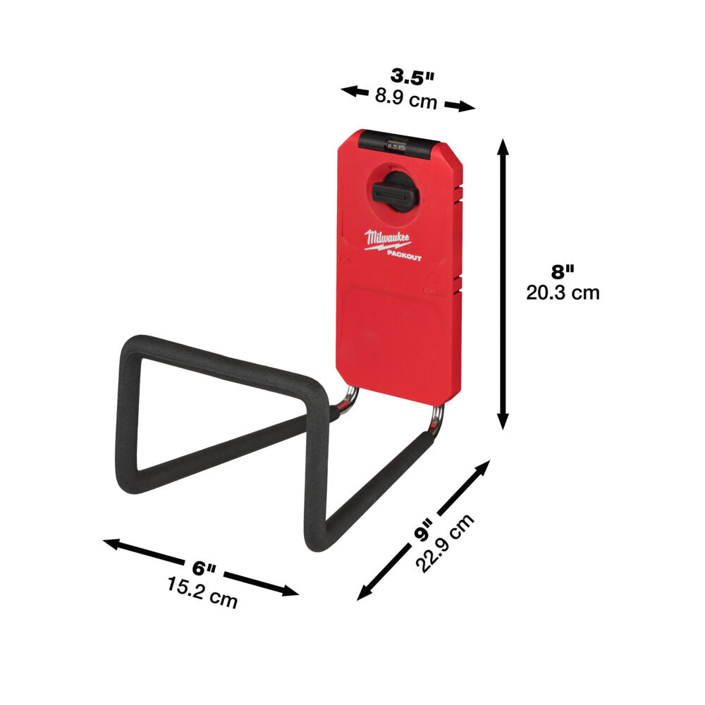 Milwaukee 4932480702 - Gancio largo per sistema a parete Packout 