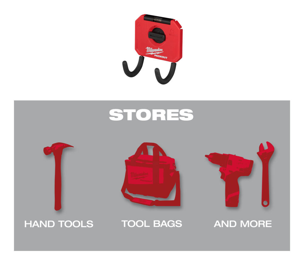 Milwaukee 4932480705 - Gancio curvo corto per sistema Packout 